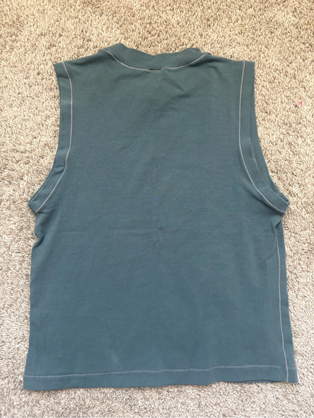 SKIMS Mock Neck Sleeveless Tank Top Mineral XL Like New - Picture 5 of 5